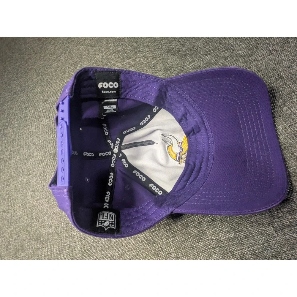 Minnesota Vikings Snapback Hat NFL Purple Gold‎ Football Sports Wear Cap